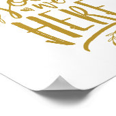 Poster Plaque de table de mariage commémoratif Souhaitons (Coin)