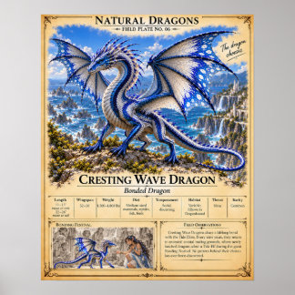 Poster Plaque de terrain Cresting Wave