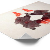 Poster Plaque d'encre de test Rorschach 2 (Coin)