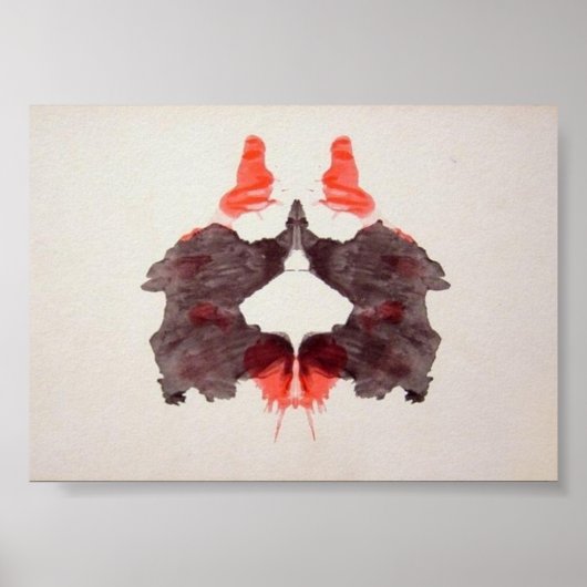 Poster Plaque d'encre de test Rorschach 2 (Devant)