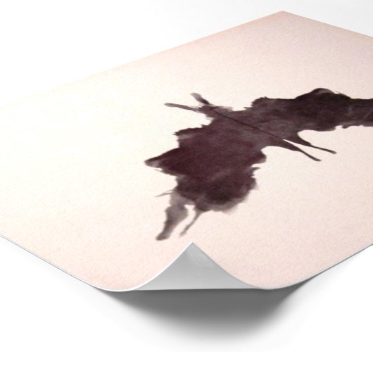 Poster Plaque d'encre de test Rorschach 5 (Coin)