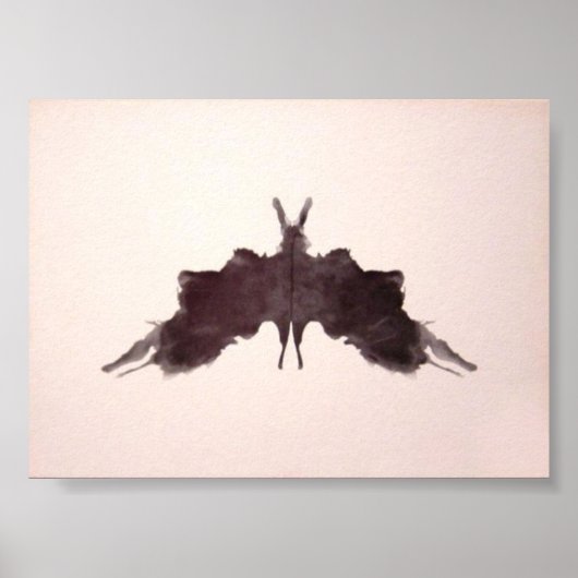Poster Plaque d'encre de test Rorschach 5 (Devant)