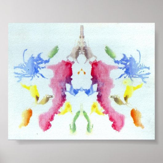 Poster Plaque d'encre d'essai Rorschach 10 (Devant)