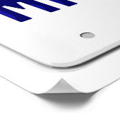 Poster Plaque d'immatriculation M. Wolf de Californie (Coin)