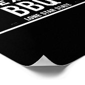 Poster Plaque d'immatriculation Texas Bbq Nourriture Vian (Coin)