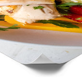 Poster Plaque équilibrée avec protéines maigres, Grains e (Coin)