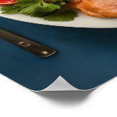 Poster Plaque équilibrée de protéines maigres, grains ent (Coin)