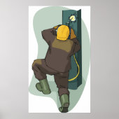 Poster Plaque métallique soudée industrielle (Devant)