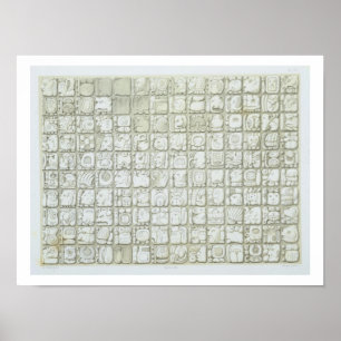 Poster Plaque of ideographic writing from the Temple of I