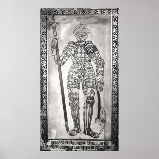 Poster Plaque représentant l'armure de Jeanne d'Arc (Devant)