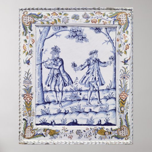 Poster Plaque représentant une scène de 'La Flûte Magique (Devant)