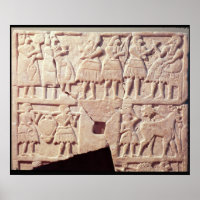 Plaque vocale représentant une scène d'offrande