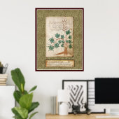 Poster Plaque Voynich 17 (Bureau à domicile)
