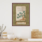 Poster Plaque Voynich 17 (Cuisine)