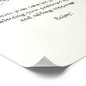 Poster Plaques de barre de Fêtes des mariées modernes ros (Coin)