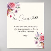 Poster Plaques de barre de Fêtes des mariées modernes ros (Devant)