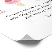 Poster Plaques de barre de Fêtes des mariées modernes ros (Coin)