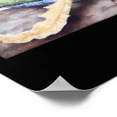 Poster Plaques de fruits /Cerises, Pêches, Raisins, Artic (Coin)