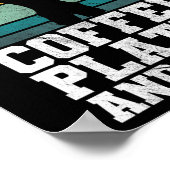 Poster Plaques Et Gains De Café - Travail De Poids Rétro (Coin)