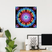 Poster Plasmagoria - Psychdelic Tie Dye Mandala (Bureau à domicile)