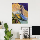 Poster Plaster Statuette Rose et romans Vincent van Gogh (Bureau à domicile)