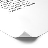 Poster Plat 15 Mariage de table Plat blanc & Turquoise (Coin)