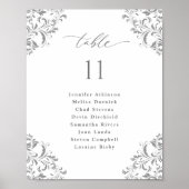Poster Plat mariage Graphique 8x10 Argent Gris (Devant)