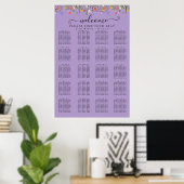 Poster Plat Plural Fleur sauvage violet été (Bureau à domicile)