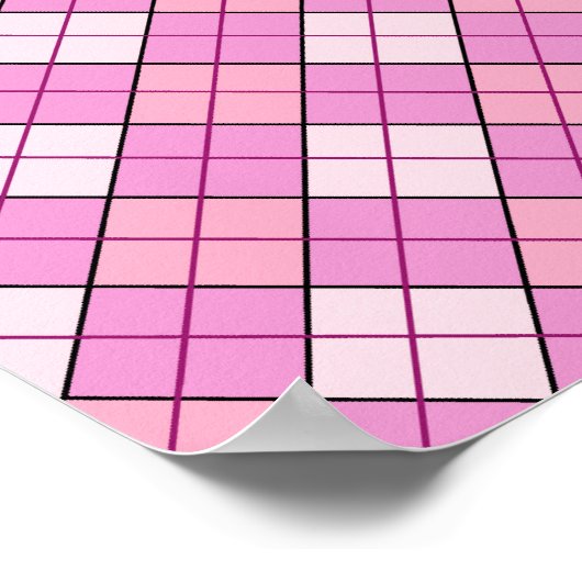 Poster Plat rose (Coin)