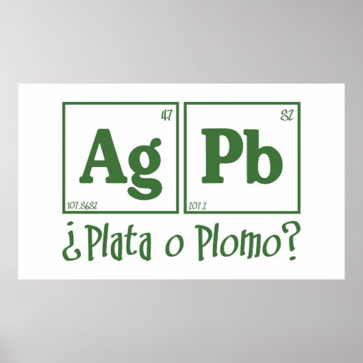 Poster Plata o Diplomo (Devant)