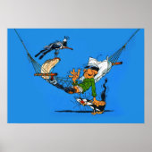 Poster Plate-forme de buste de Gaston lagaffe (Devant)