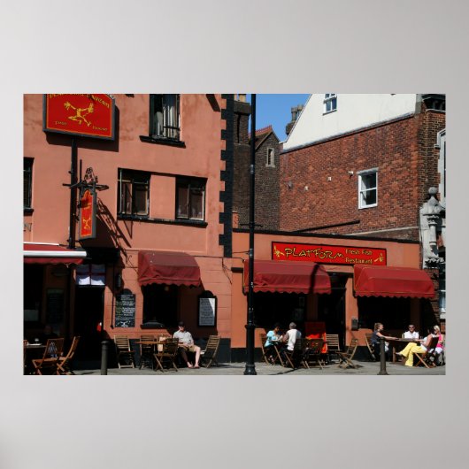 Poster Platform Pub & Restaurant - Sunny Southampton (Devant)