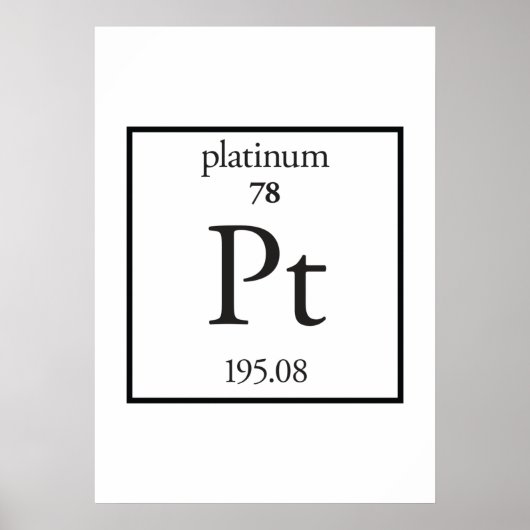 Poster Platine (Devant)