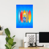 Poster Platins de surf rétro (Bureau à domicile)