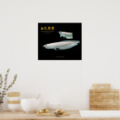 Poster Platinum Noir Arowana の ポ タ (Cuisine)