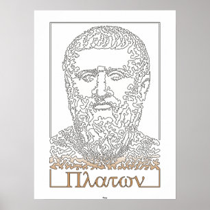 Poster Platon. Philosophe grec [014]
