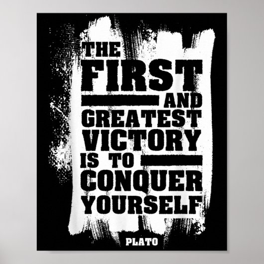 Poster Platon stoïque pleine conscience Citation stoïcism (Devant)