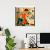 Poster Plats pour filles de Jessie Willcox Smith (Bureau à domicile)