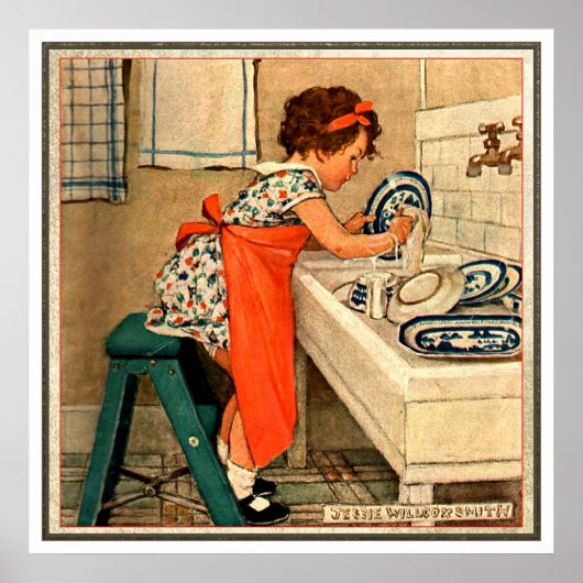 Poster Plats pour filles de Jessie Willcox Smith (Devant)