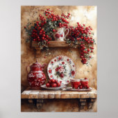 Poster Plats rouges et blancs, Café Pot Country Shelter (Devant)