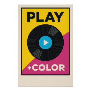 Poster ▶️ PLAY + COLOR – Appuie sur Couleur