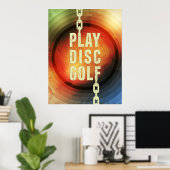Poster Play Disk Golf (Bureau à domicile)