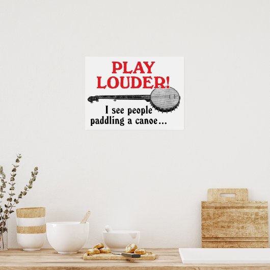 Poster Play Louder (Cuisine)