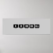 Poster play.pause.rewind.forward.stop (Devant)