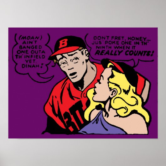 Poster Playa de baseball et sa fille (Devant)