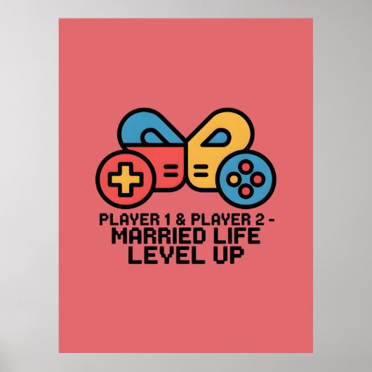 Poster Player 1 & 2 Married Gamer (Devant)