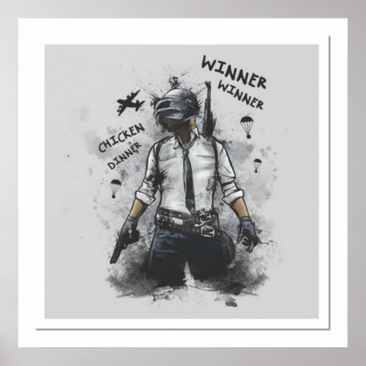 Poster Playerunknow Battlegrounds PUBG (Devant)