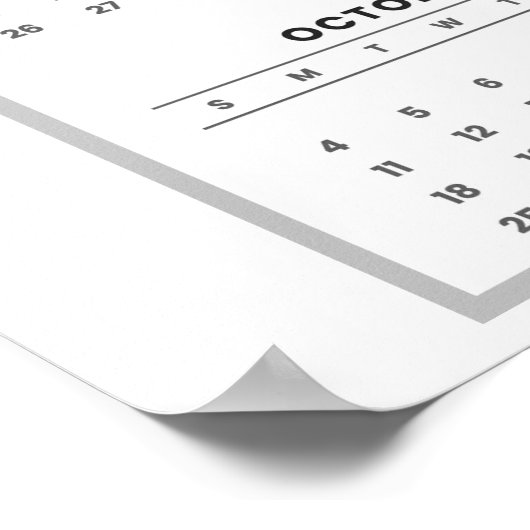 Poster Playful Cartoon Cat Pattern with 2026 Calendar (Coin)