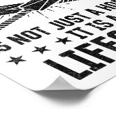 Poster Playing Cricket Is Not Just A Hob  (Coin)