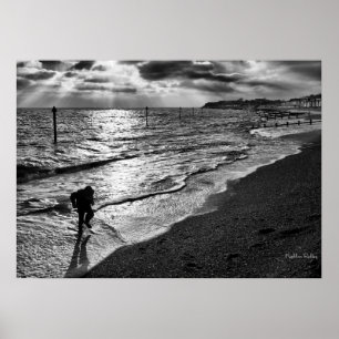 Poster Playing In The Surf, Fine Art Photograph